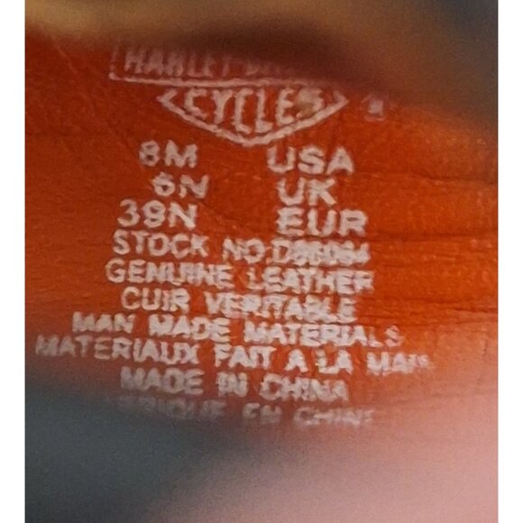 HARLEY DAVIDSON EVITA SLIDES SIZE 8 - Picture 7 of 7